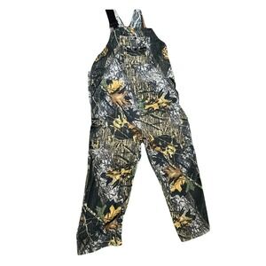 Vintage Camo Bib Overalls 2XL (46) Mossy Oak Break Up Hunting Overall EUC XXL